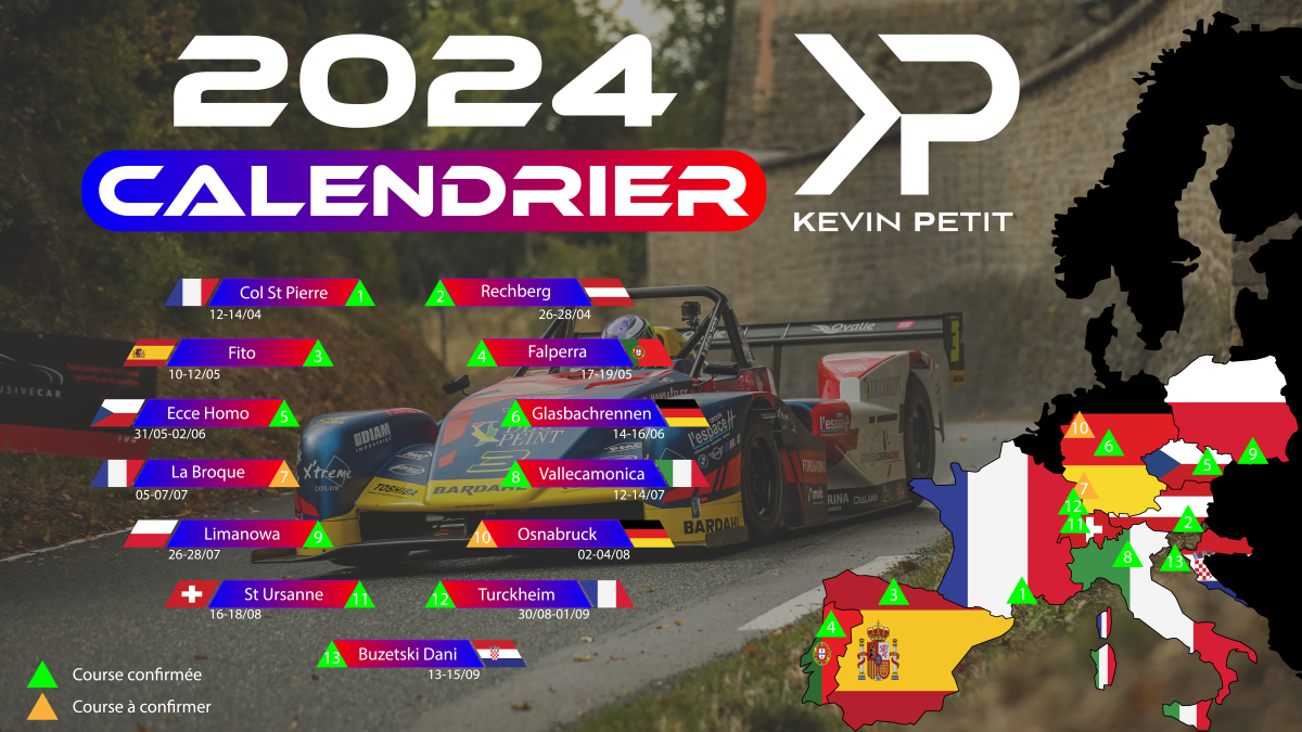 Calendrier 2024 - Kevin Petit